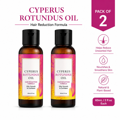 Rotundus Oil for Hair Removal โ Natural Soothing Moisturizing Oil Pack of 2