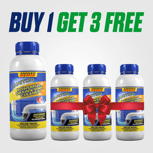 Drain Cleaner Powder โ Sink, Basin & Bathroom ki Naali ke liye (4 Bottle, 400 g)