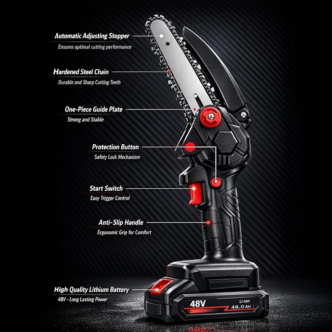 Rechargeable Mini Chainsaw Cordless