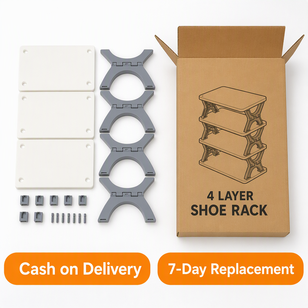 4 layer Shoe Rack – box