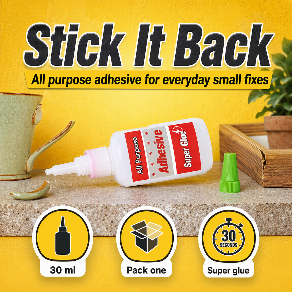 All Purpose Adhesive Super Glue 30 ml Pack of 1 – hero