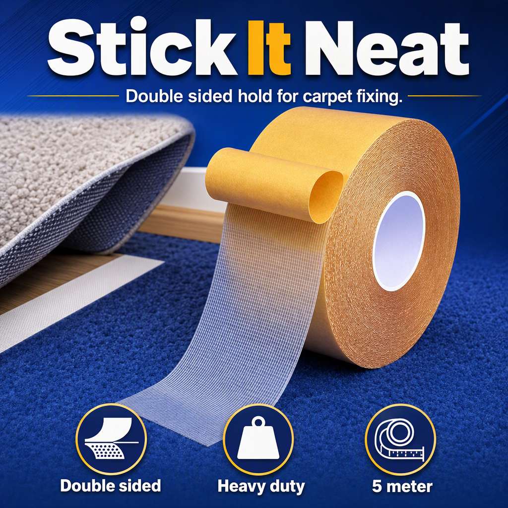 Double Sided Carpet Tape Heavy Duty 5 meter(Pack of 2) – hero