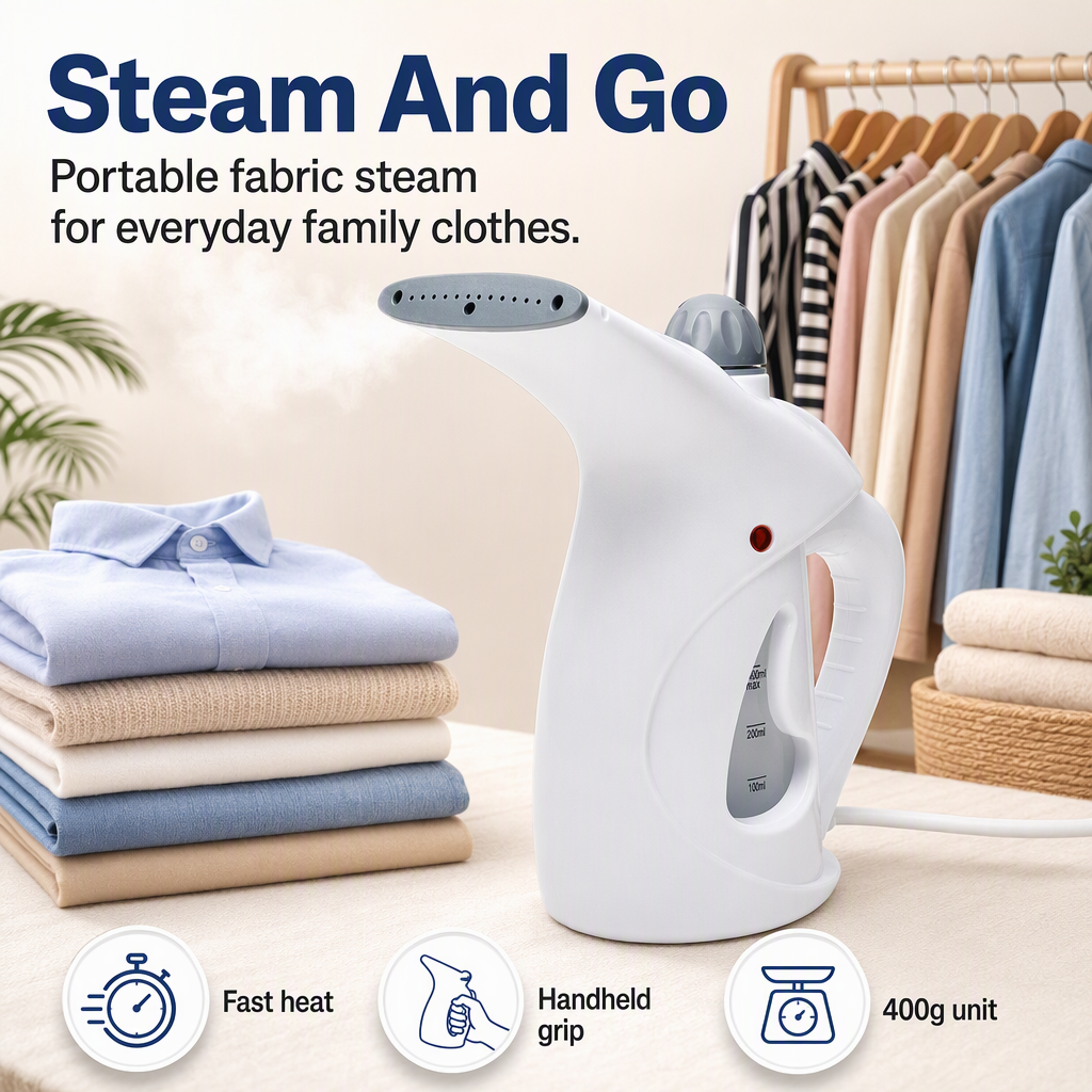 Handheld Garment Steamer Iron Fast Heat-up Portable Family Fabric Steam – hero