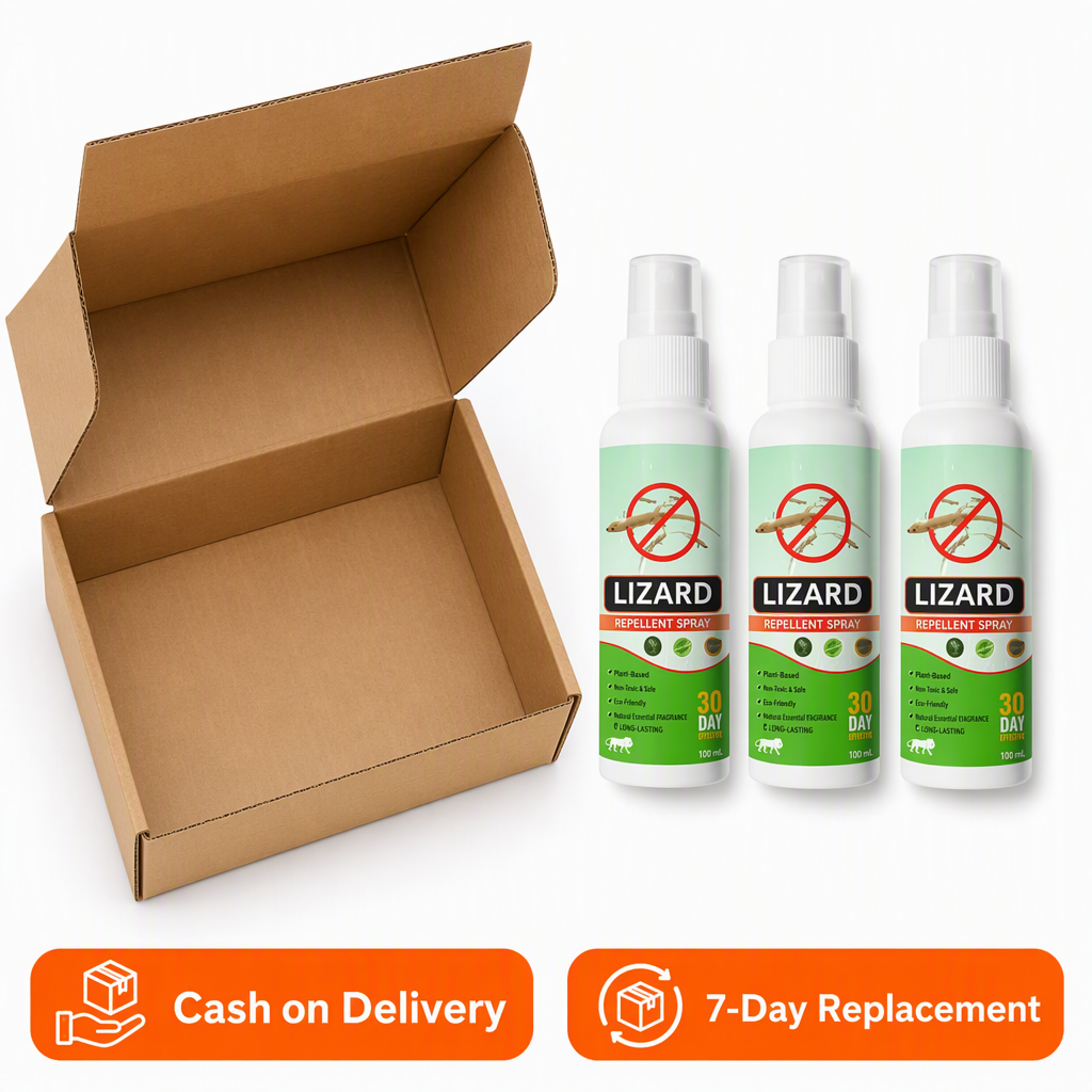 Organic Lizard Repellent Spray - Pack of 3 – box