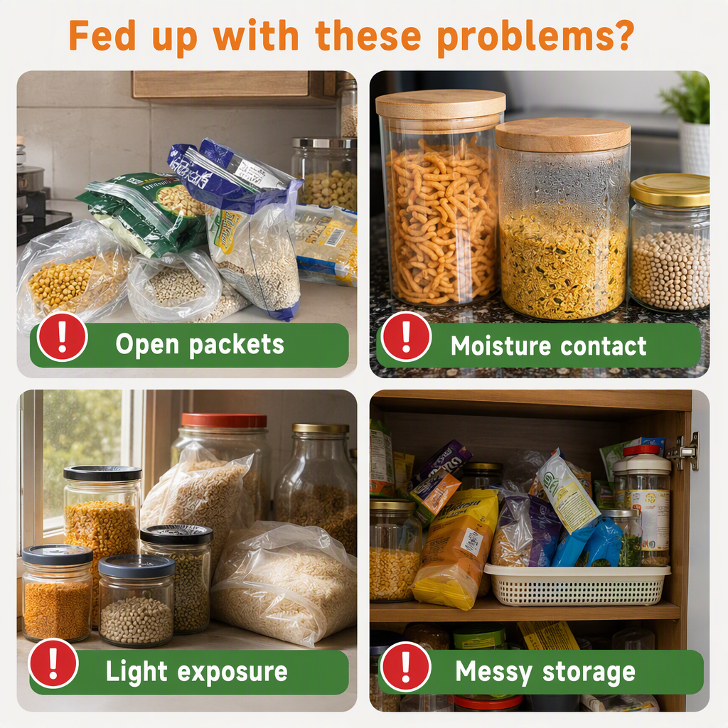 Reusable Foil Zip Lock Vacuum Food Storage Bag(Pack of 20) – problems
