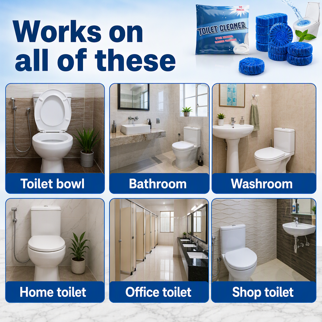 TOILET CLEANING TABLETS PACK OF 10,20,30 – places