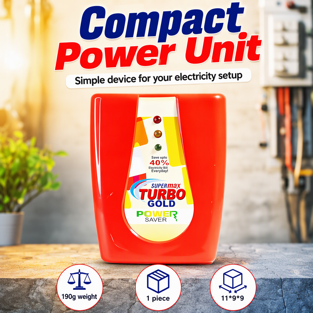 Turbo Gold Power Saver Electricity Saving Device – hero