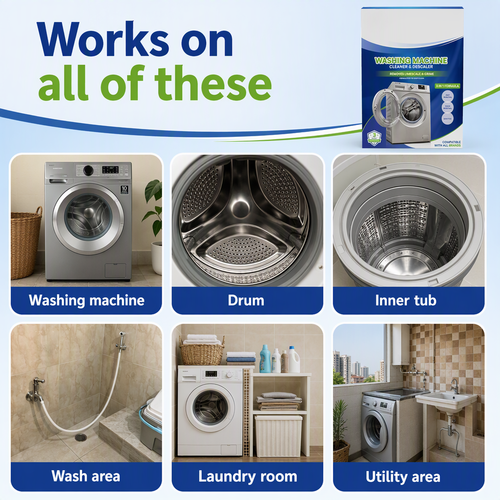 Washing Machine Cleaner And Descaling Powder Pack Of 1 – places
